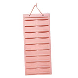 Claw Clip Holder Large Wall Mounted Felt Claw Clip Hanger for Shop Door Dorm Pink