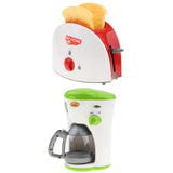 Maxbell Simulation Home Appliance Kids Role Play Toy Bread Maker + Coffee Machine