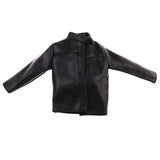 Maxbell 1/6 Scale PU Leather Male Jacket Coat Clothes with Female Briefs