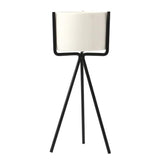 Nordic Style Ceramic Iron Art Vase Set for Home Office Decoration Black