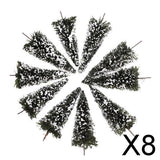 Maxbell 8xLots 10 1/150 Scenery Cedar Trees Miniatures Set for Parking Scenery Accs