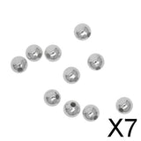 7x10Pcs 8mm S925 Sterling Silver Seamless Spacers Beads Jewelry DIY Making
