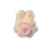 Maxbell DIY Bib Rabbit Keychain Cute Comfort Squeak Rabbit for Holiday Handbag Decor Material Package