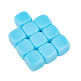 Maxbell 10Pcs 16mm Blank Dice Six Sided Dice for Board Games Custom Making Classroom Blue