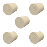 Maxbell 5x Laboratory Solid Rubber Plug Stopper Bungs Flask Tapered Tube Plugs 5# - Aladdin Shoppers
