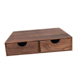 Maxbell Wood Coffee Pod Storage Box Coffee Machine Stand for Kitchen Countertop Home Brown