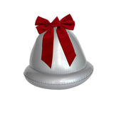 Inflatable Christmas Bell Party Supplies for Festival Courtyard Store Window Single Silver