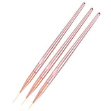 Maxbell Maxbell 3x Pro UV Gel Polish Nail Art Paint Drawing Detailing Brushes Dotting Pen