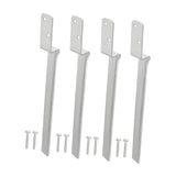 Maxbell 4 Pieces Fence Post Anchors Easily Install Gardening Tools Wood Post Support