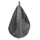 Kids Stuffed Animal Storage Bean Bag Leathaire Beanbag Couch Cover Gray_M