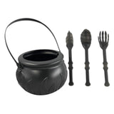 Maxbell Halloween Cauldron Small for Party Supplies Decoration with Utensil