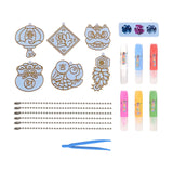 Maxbell DIY Crystal Paint Arts and Craft Kits Crystal Art Paint Set for Adults Gifts Spring Festival
