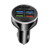 Maxbell 120W Car Charger Adapter Safe 12V-24V DC Auto Accessories 6 in 1 Multi Ports