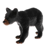 Maxbell 2pcs Simulation Animal Model Figure Toys Figurine Home Decor Black Bear