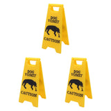 Maxbell 3Pcs Pet Vomit Caution Signs Novelty Prank Gifts for Home Living Room Shelf Dog
