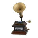 Maxbell 1/12 Miniature Phonograph Record Player Handicrafts Model Dollhouse Decor