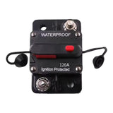 Thermal Circuit Breaker Trip Switch for Atvs Marine Boat Trolling Motor 120A