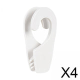 Maxbell 4xRail Mount Boat Fender Hanger Hooks Easily Adjust Fender in Height Line Clip 25mm