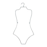 Maxbell 2xSwimsuit Hanger Display Hanger Lingerie Hanger for Boutique Beachwear Adults Silver