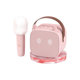 Karaoke Microphone, Speaker, Kids Singing Machine Sakura Pink 1 Mic+Plush Cover