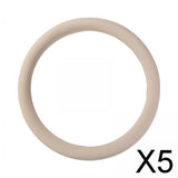 Maxbell 5xCar Steering Wheel Cover Auto Decoration Covers Comfortable Protective Cover Beige