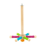 Maxbell Bird Perch Toy Rotating Bird Perch for Budgerigar Cockatiels Small Parakeets