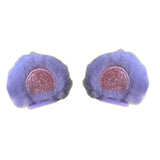 Maxbell 2Pcs Easy Installation Attractive Multifunctional Creative Design Plush Ears Purple Bear Ears