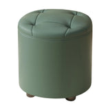 Maxbell Small Foot Stool Pouf Ottoman Step Stool Footrest for Bedroom Indoor Nursery Green