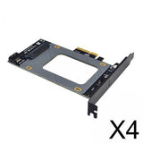 4pcs PCI-E 3.0 4X to U.2 SFF-8639 Expansion Card Adapter for Desktop PC