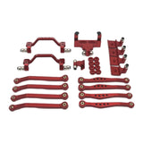 Maxbell 1/16 RC Upgrades Kit Replacement Steering Rod Tie for C64 RC Vehicles Trucks red