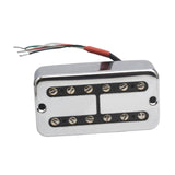 Maxbell Electric Guitar Bridge Pickup Guitar Parts Prewired Humbucking Bridge Pickup Silver 50mm