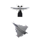 2x 1/72 Dassault Rafale Plane Fighter & 1/100 A-10 Attack Diecast Aircraft