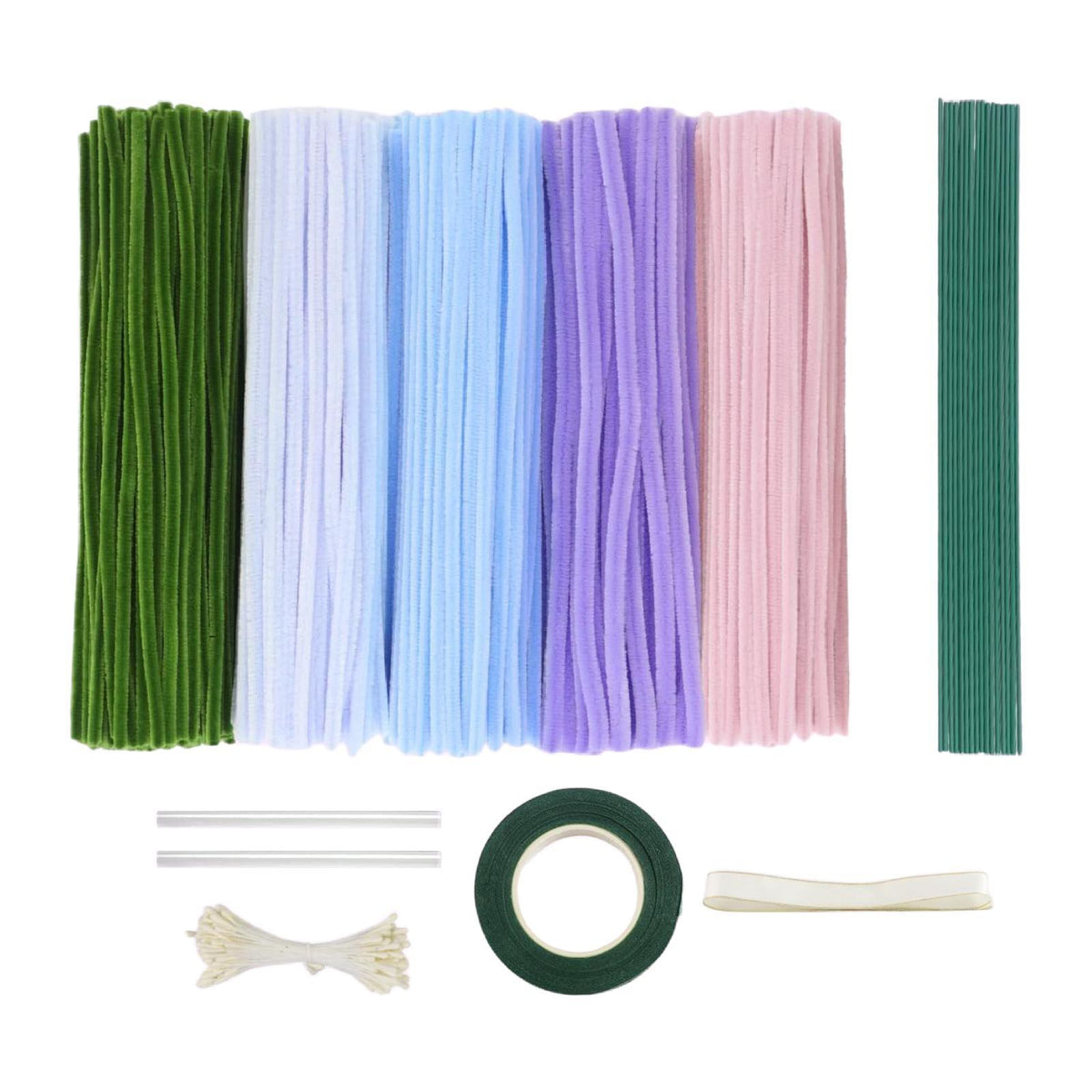 Maxbell Pipe Cleaners Craft Supplies Creative for Holiday Wedding Art Craft Projects Blue
