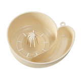 Maxbell Sink Drain Basket Snail Shaped Fruit Vegetable Washing Basket for Strawberry Creamy White