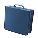Maxbell CD Case Storage 256 Capacity Carrying Dustproof DVD Case for Office Home Car Deep Blue