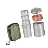 Maxbell Titanium Tea Set Portable Tea Maker for Fishing Traveling Outdoor Activities with Handle Cover