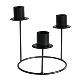 Pillar Candle Holder Candelabra Candle Holder for Centerpiece Holiday Table black