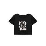 Maxbell Maxbell Womens Crop Ladies Soft Cropped Tee for Vacation Traveling Hiking XXL