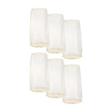 Maxbell 6Pcs Wig Storage Bag Portable with Drawstring for Travel Home Transportation beige