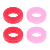 Maxbell Maxbell 2 Pairs Anti Slip Silicone Ear Hooks Holder for Glasses Red Pink