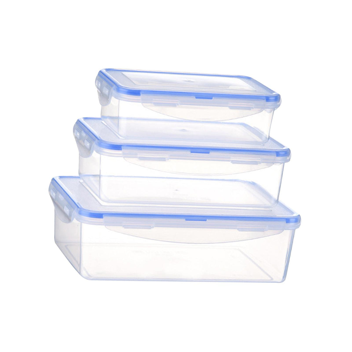 Maxbell 3x Food Storage Containers Refrigerator Storage Box for Outdoor Refrigerator