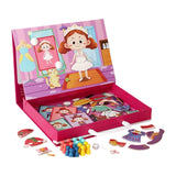 Maxbell Magnetic Puzzle Set Fine Motor Skill Educational Sensory Block Matching Toys Princess Dressup