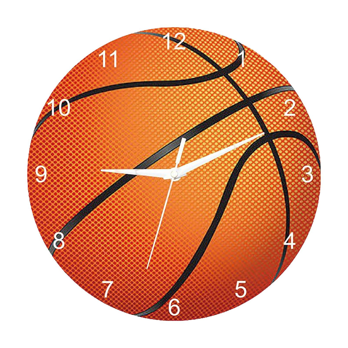 Round Wall Clock Non Ticking Home Silent Living Room Hanging Clocks