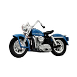 Maxbell 1:18 Motorcycle Model Classic Desktop Ornament for 3-9 Year Old Teens Adults blue