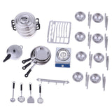 Maxbell 1/12 Dollhouse Miniature Kitchen Furniture Kit with Kitchenware Cookware Set