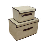 Maxbell Storage Box Holder Makeup Cosmetic Stationery Organizer Beige S+L - Aladdin Shoppers