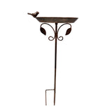 Outdoor Bird Feeder Weatherproof Retro Bird Bath for Backyard Yard Courtyard
