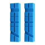 Maxbell 2x Vise Jaw Pads Multi Groove Textured Inserts for Woodworking Clamping 4.5inch