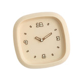 Maxbell Wall Clock Art Clock Modern Minimalist Timepiece for Cafe Bar Office Kitchen Yellow