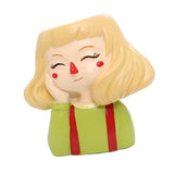 Maxbell 4 pcs Cute Cartoon Girl Style Succulent Plant Pot for Home Garden Decoration
